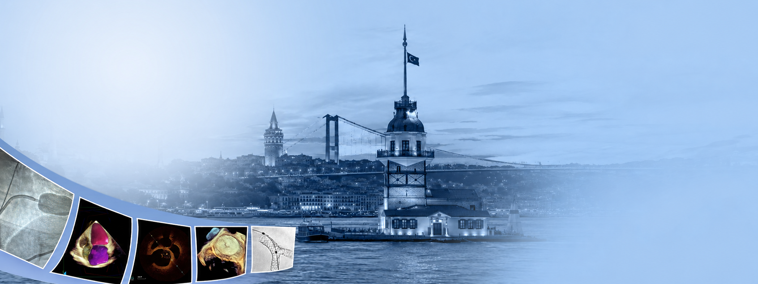 İstanbul Kız Kulesi ve kardiyoloji görüntüleri